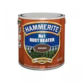 грунт hammerite no1 rust beater для усиления антикоррозионной защиты коричневый 0,25л