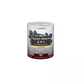 грунт-эмаль 3 в 1 лакра зеленый 0,8кг л-с