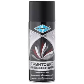 грунтовка аэрозольная skyron акриловая черная 520мл