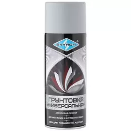 грунтовка аэрозольная skyron акриловая серая