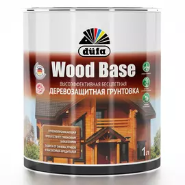 грунтовка dufa wood base с биоцидом, бесцветная 1л