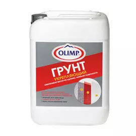 грунтовка упрочняющая, пленкообразующая олимп 5,0л