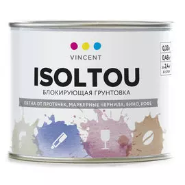 грунтовка vincent isoltou блокирующая от пятен 0,48кг