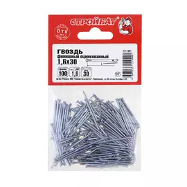 Гвозди финишные оцинк. 1,6х30 (100 г) Стройбат