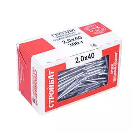 Гвозди финишные оцинк. 2,0х40 (0,3 кг) Стройбат