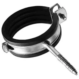 хомут оцинк. с резин. уплотн. 1/2" (20-23 мм) м8 с шурупом и дюбелем, mp-европодвес