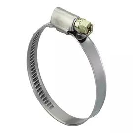 Хомут стальной червячный 130-150мм оцинкованный, ЭРА