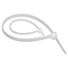 хомут-стяжка 3,0х100 белый (нейлон) (14 шт)