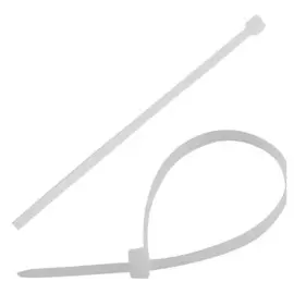 хомут-стяжка нейлон, 100шт, 100х2,5мм, белый