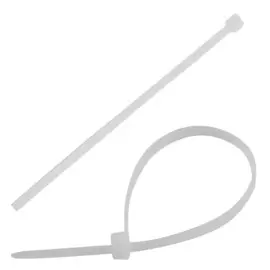 хомут-стяжка нейлон, 100шт, 150х2,5мм, белый