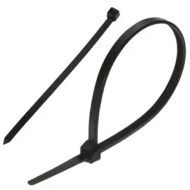хомут-стяжка нейлон, 100шт, 200х2,5мм, черный