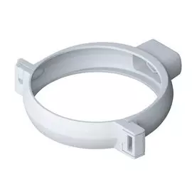 Хомут трубы белый ТН ПВХ