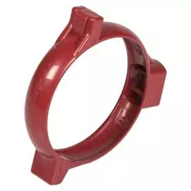 Хомут водосточный трубы ПВХ MUROL, цвет красный, 80 мм