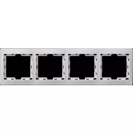 IEK РГ-4-КБ Рамка 4местн. горизонт. КВАРТА (белый)