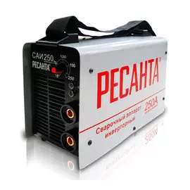 инвертор сварочный ресанта саи 250 (250 а, электрод 2-6 мм, пв=70%, мощ=7700ватт, uв=180-240 в) 65/6