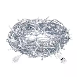 электрогирлянда-конструктор занавес 96 холодных led ламп, 6 нитей прозрачный провод, 1, 24v vegas 55