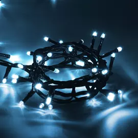 электрогирлянда нить 100 холодных led ламп длина 10м, 220 v 55063