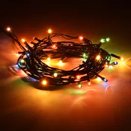электрогирлянда нить 100 разноцветных led ламп длина 10 м, 220 v 55057