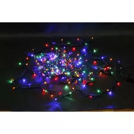 электрогирлянда нить 50 разноцветных ламп , 8 режимов длина 5м, 220v 55056
