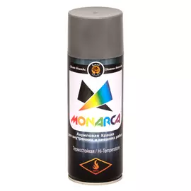 эмаль аэрозоль monarca термостойкая серебряный 270г.