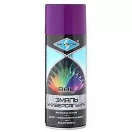 эмаль аэрозольная skyron акриловая фиолетовая ral 4008 520мл