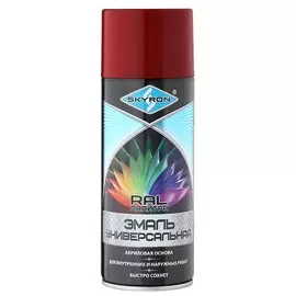эмаль аэрозольная skyron акриловая вишневая ral 3003 520мл