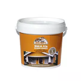 эмаль акриловая универсальная 1кг белая /эксперт/
