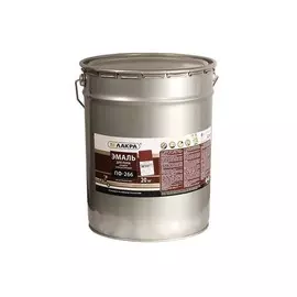 эмаль пф-266 (лакра) 20кг желто-коричневая