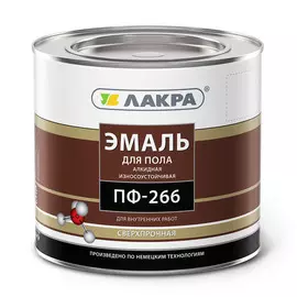 эмаль пф-266 (лакра) 3кг красно-коричневая