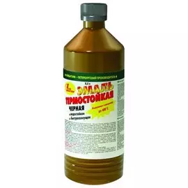 эмаль термостойкая черная 0,5л