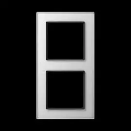 JUNG A creation Стекло Белое Рамка 2-я