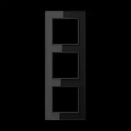 JUNG A creation Стекло черное Рамка 3-я