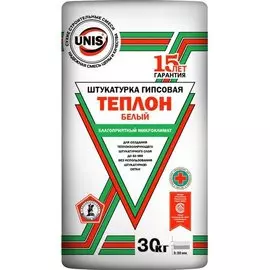 ЮНИС ТЕПЛОН белый смесь сухая штукатурная 30кг