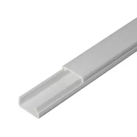 кабель-канал 20х10мм, цвет белый, 2-й замок, 2м, промрукав