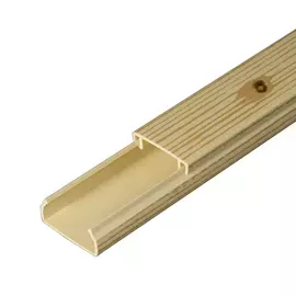 кабель-канал 20х10мм, цвет сосна, 2-й замок, 2м, промрукав