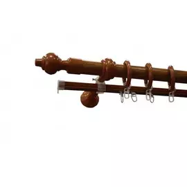 карниз кантри 1,8м вишня /2-х рядный/