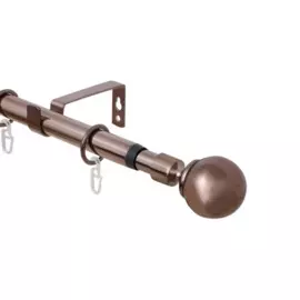 карниз телескоп эскар 16/19мм 160-320см однорядный коньяк, наконечник классика 3331161949550