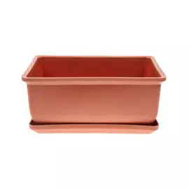 Кашпо БОНСАЙНИЦА с поддоном 20 терракот