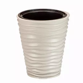 кашпо дюна d340мм h 385мм 9/19,5л со вставкой крем
