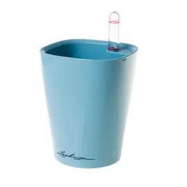 Кашпо пластик Lechuza Mini Deltini Complete /skandinavian blue/ 10*13см скандинавский голубой