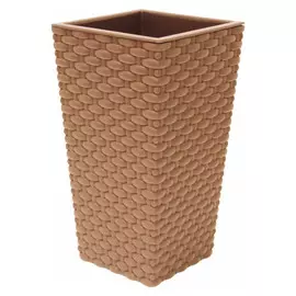Кашпо РОТАНГ 26х26х45,7см бежевый