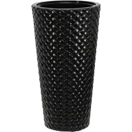 Кашпо РОТАНГ d340мм h630мм 9/42л со вставкой черный