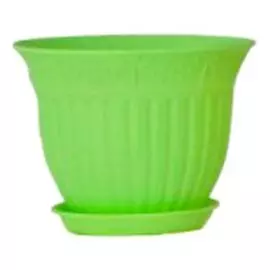 Кашпо ВИНОГРАД с поддоном 22 салатовый