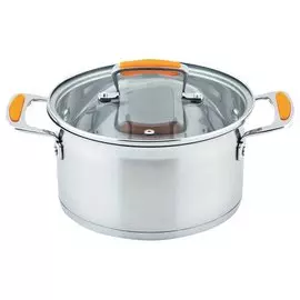 Кастрюля 18*10,5см с крышкой, нерж. сталь MEDIO Esprado MEDL18OE101