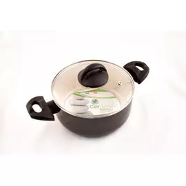 Кастрюля 24см CerAmica со стеклянной крышкой CV5243