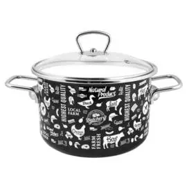 кастрюля эмал цил ferma 3,0л tm appetite