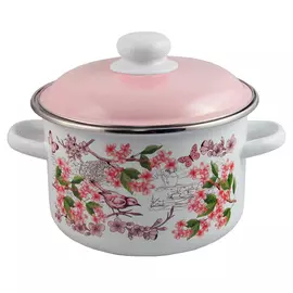 Кастрюля эмалированная 2,0л цилиндр Bird ТМ Appetite