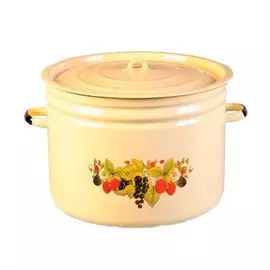 Кастрюля эмалированная 9,0л цилиндр. 1с200с