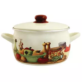 Кастрюля глубокая 4,0л Вилладжо, с крышкой Эксклюзив Метрот