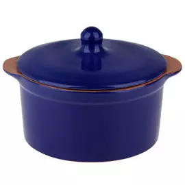 Кастрюля керамическая 1,0л №2, арт радуга